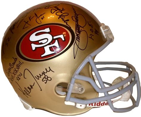 San Francisco 49ers Legends & Champions Autographed Riddell Full Size Football Helmet, PSA/DNA ...