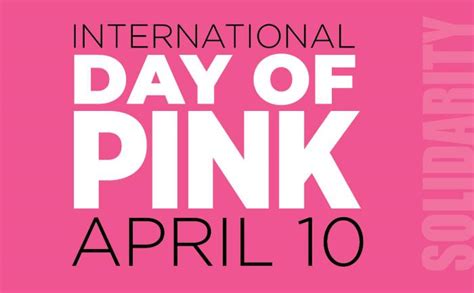 International Day of Pink celebrates diversity and raises awareness of homophobia and ...