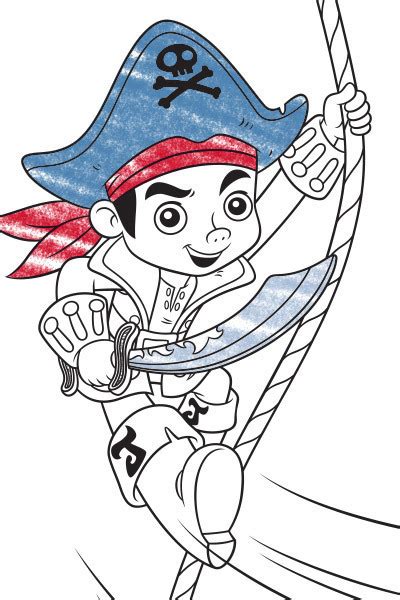 Captain Jake Colouring Page 2 | Disney Junior UK