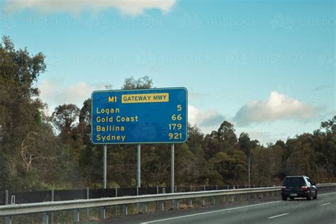 Image of gateway motorway sign - Austockphoto