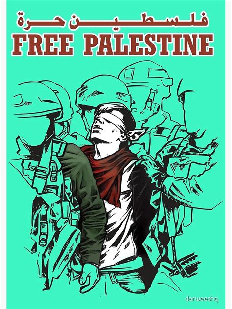 "FREE PALESTINE" Poster by darweeshq | Redbubble