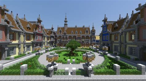 Minecraft Town Square | Minecraft castle, Minecraft plans, Minecraft