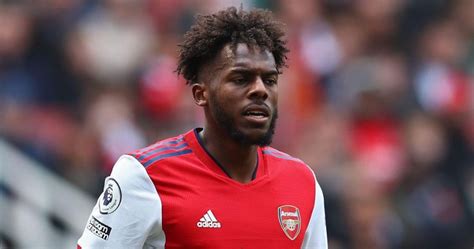 Nuno Tavares of Arsenal during the match v Manchester United at the ...