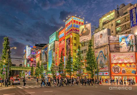 Tokyo Akihabara Nightlife Photograph by Olaf Protze - Fine Art America