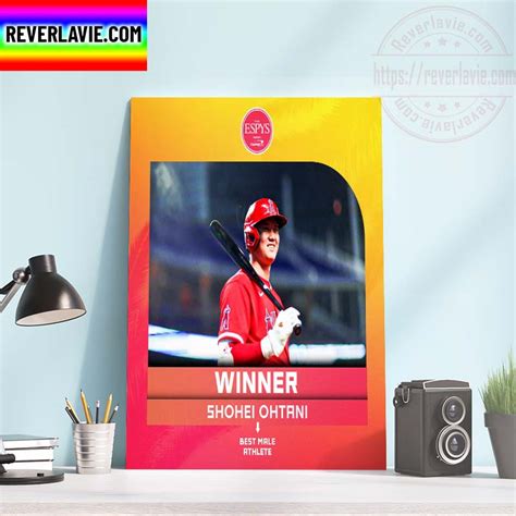 2022 ESPYS Awards Shohei Ohtani The Winner of Best Male Athlete Home Decor Poster Canvas - REVER ...