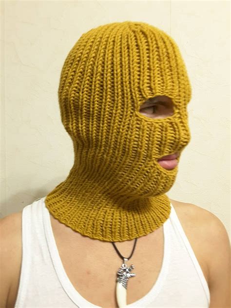 Hand Knit Wool Winter Spring Balaclava Face Mask Handmade in - Etsy