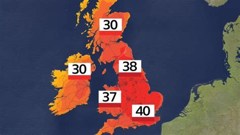 The UK heatwaves in the summer of 2022 - 350