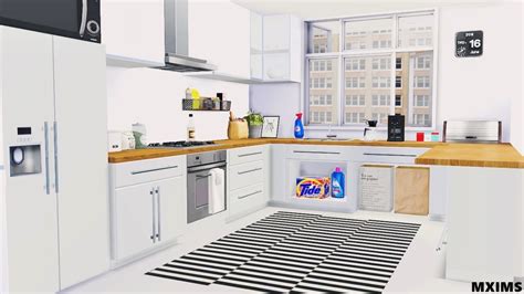 mxims: 2t4 Basic Kitchen 5 Meshes Counter with...