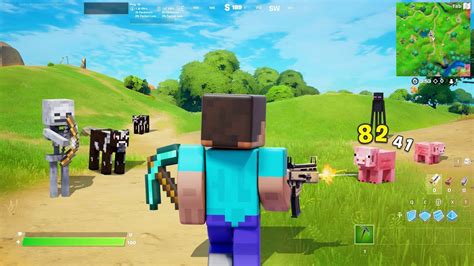 I installed MINECRAFT MODS in Fortnite! - PlusModApk