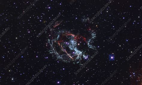 Supernova Remnant 1E 0102, composite HST image - Stock Image - C056 ...