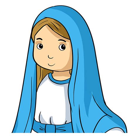 How To Draw The Virgin Mary