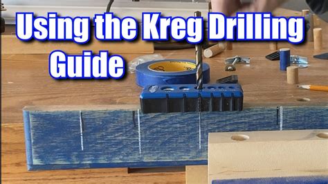 Using the Kreg Drilling Guide as a doweling jig - YouTube