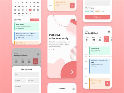 Calendar/Schedule Management App by Arvin Aradhana on Dribbble