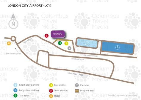 Map of London airport transportation & terminal