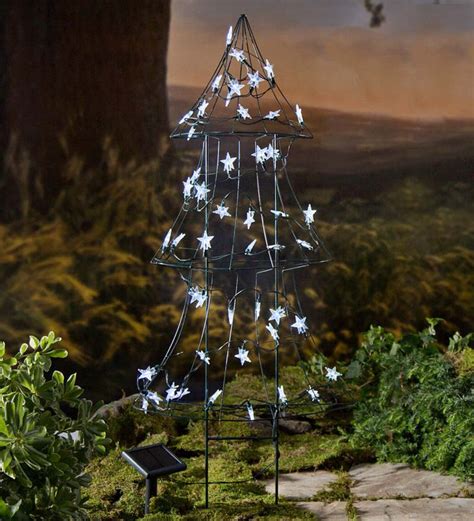 Solar LED-Lighted Christmas Tree | Wind and Weather