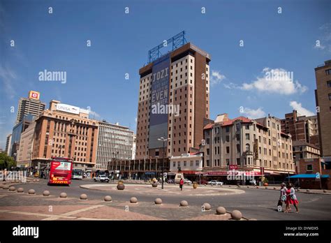 central Ghandi Square in Johannesburg, Gauteng, South Africa, Africa ...