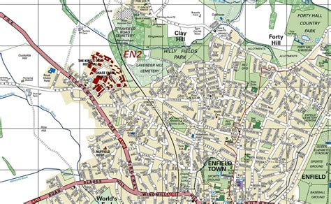 Enfield London Borough Map – Tiger Moon