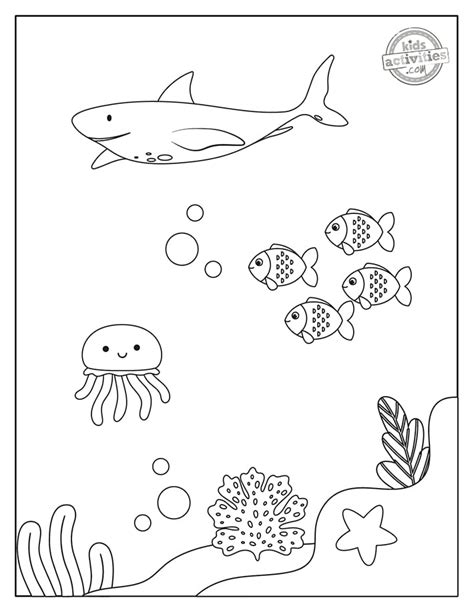 Fascinating Under the Sea Coloring Pages to Print & Color - Education ...