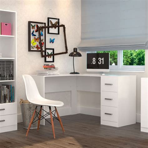 Escritorio en L Carmen Blanco - Muebles 2020