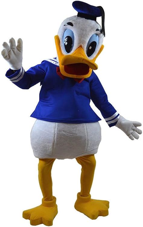 Costumes, Reenactment, Theatre Adults cosplay Donald Duck Mascot Costume Halloween Xmas Party ...