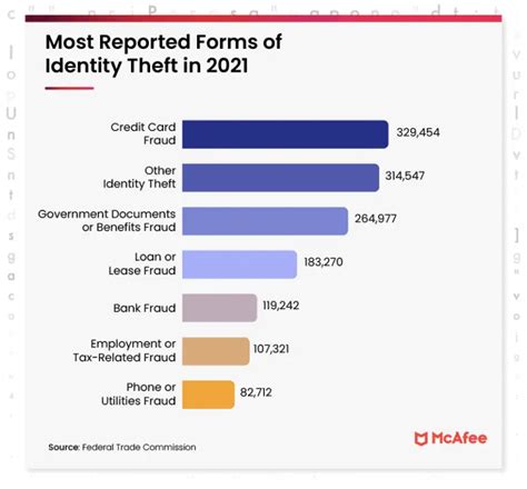 Most-reported-forms-of-identity-theft - Vivid Maps