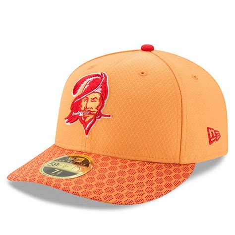 Men's New Era Orange Tampa Bay Buccaneers 2017 Sideline Historic Low ...