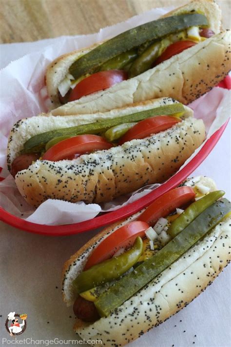 Chicago Hot Dog Recipe | Pocket Change Gourmet