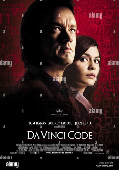 The Da Vinci Code Year: 2006 USA Affiche / Poster Tom Hanks, Audrey ...