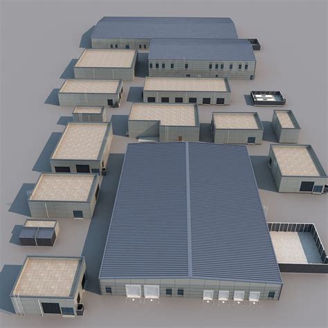 factory building 3D model | CGTrader