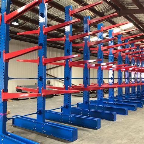 Heavy Duty Steel Storage Cantilever Pallet Racking For Wood Factory