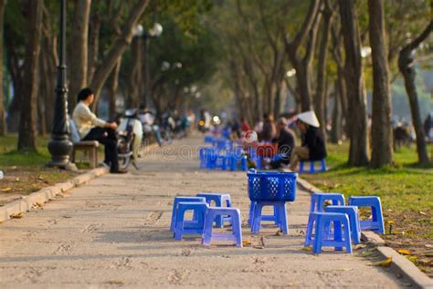 Park in Hanoi stock image. Image of vendor, food, city - 8205157