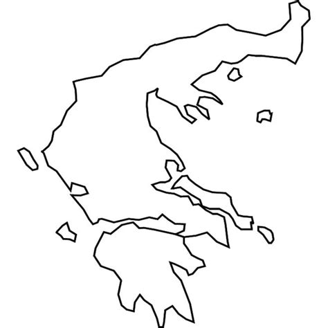 Greece outline map Royalty Free Stock SVG Vector