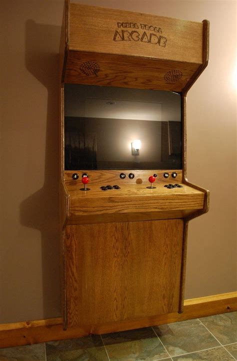 Classy White Oak Veneer Arcade Cabinet | Diy arcade cabinet, Arcade ...