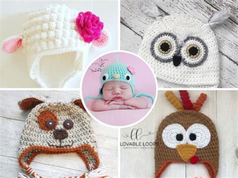 12 Adorable Animal Baby Hats [Ideas and Free Crochet Patterns]