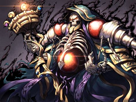 Overlord / Ainz Ooal Gown fan art , Yong jin Jeon | Fan art, Anime fanart, Art