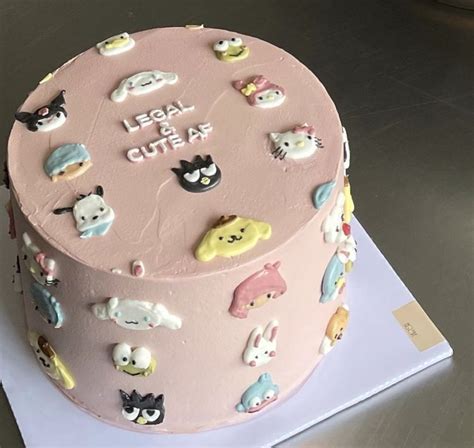 sanrio cake!🤍 | เค้กวันเกิดง่ายๆ, ขนมหวาน, เค้กอร่อย