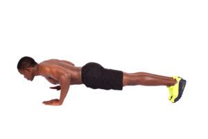 Shirtless Muscular Man Doing Push Ups on White Background - High Quality Free Stock Images