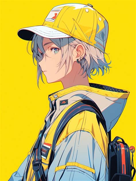 Anime Guys, Character Art, Character Design, Yellow Art, Manga Covers ...