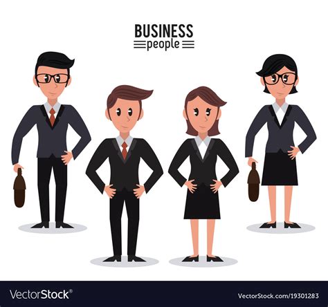 Business people cartoon Royalty Free Vector Image