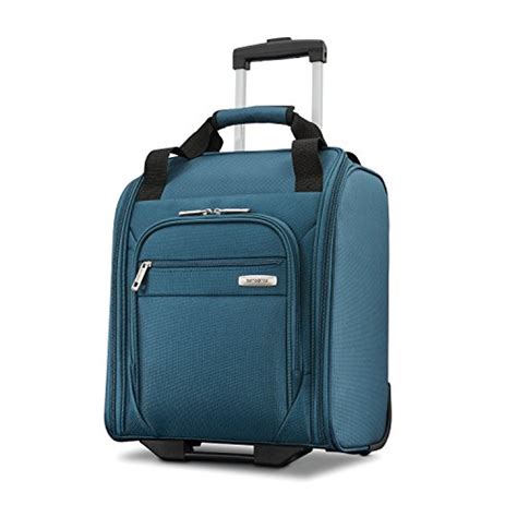 Samsonite Advena Underseat Carry On Luggage with Wheels, Teal NEW