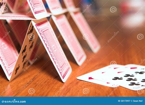 House of cards stock image. Image of risk, cards, field - 3017097