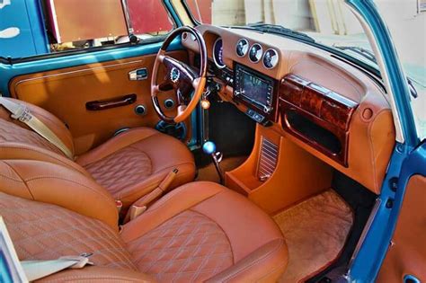 Embellished rust orange interior | Fusca tuning, Fusca customizado, Volkswagen