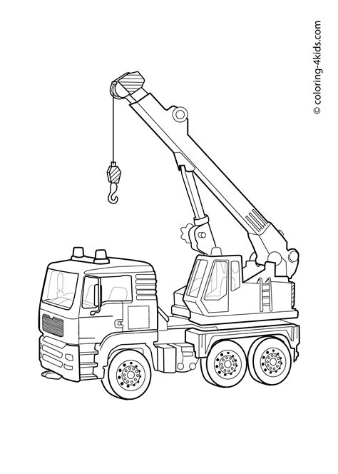 Crane Truck Drawing at GetDrawings | Free download