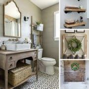 20 Fabulous Farmhouse DIY Projects to Makeover Your Bathroom Fixer Upper Style