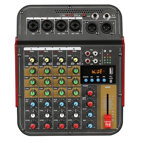 APEX Professional 4 Channel Audio Mixer – Apex Digital