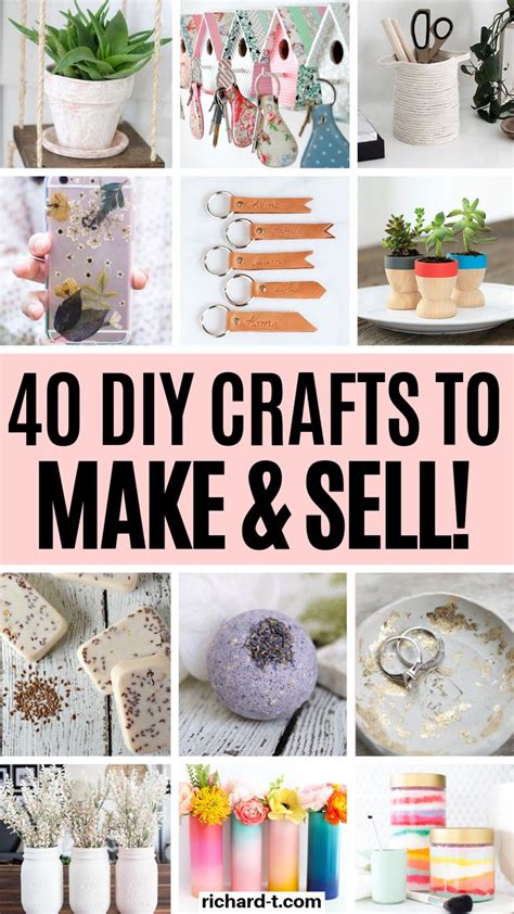 40 DIY Crafts To Make & Sell For Money | Easy crafts to sell, Crafts to make and sell, Diy ...