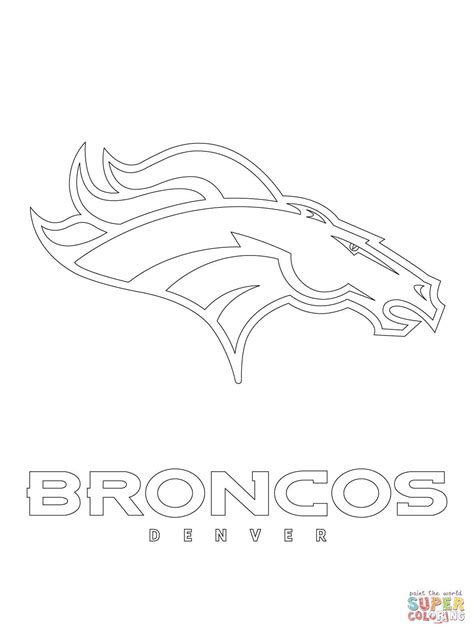 Broncos Coloring Pages at GetColorings.com | Free printable colorings ...