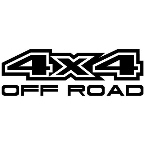 4x4 Perfil Off road | TeleAdhesivo.com | Pegatinas para autos, Silueta ...