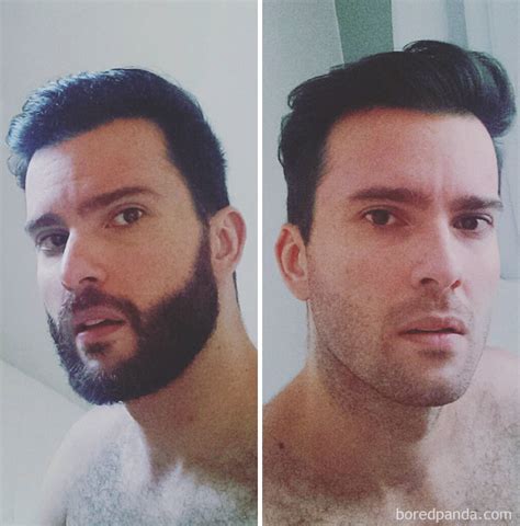 50 Men Before & After Shaving That You Won’t Believe Are The Same Person | Bored Panda