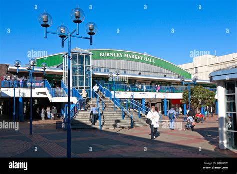 Burnley Market Hall, Charter Walk, Burnley, Lancashire, England, UK ...